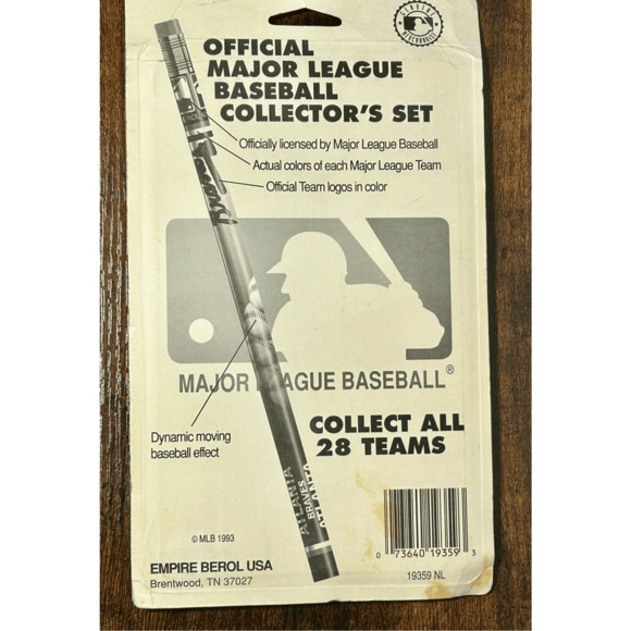 MLB Baseball Collector's Set of 14 National League Sealed Team Pencils 1993- New - Picture 5 of 5